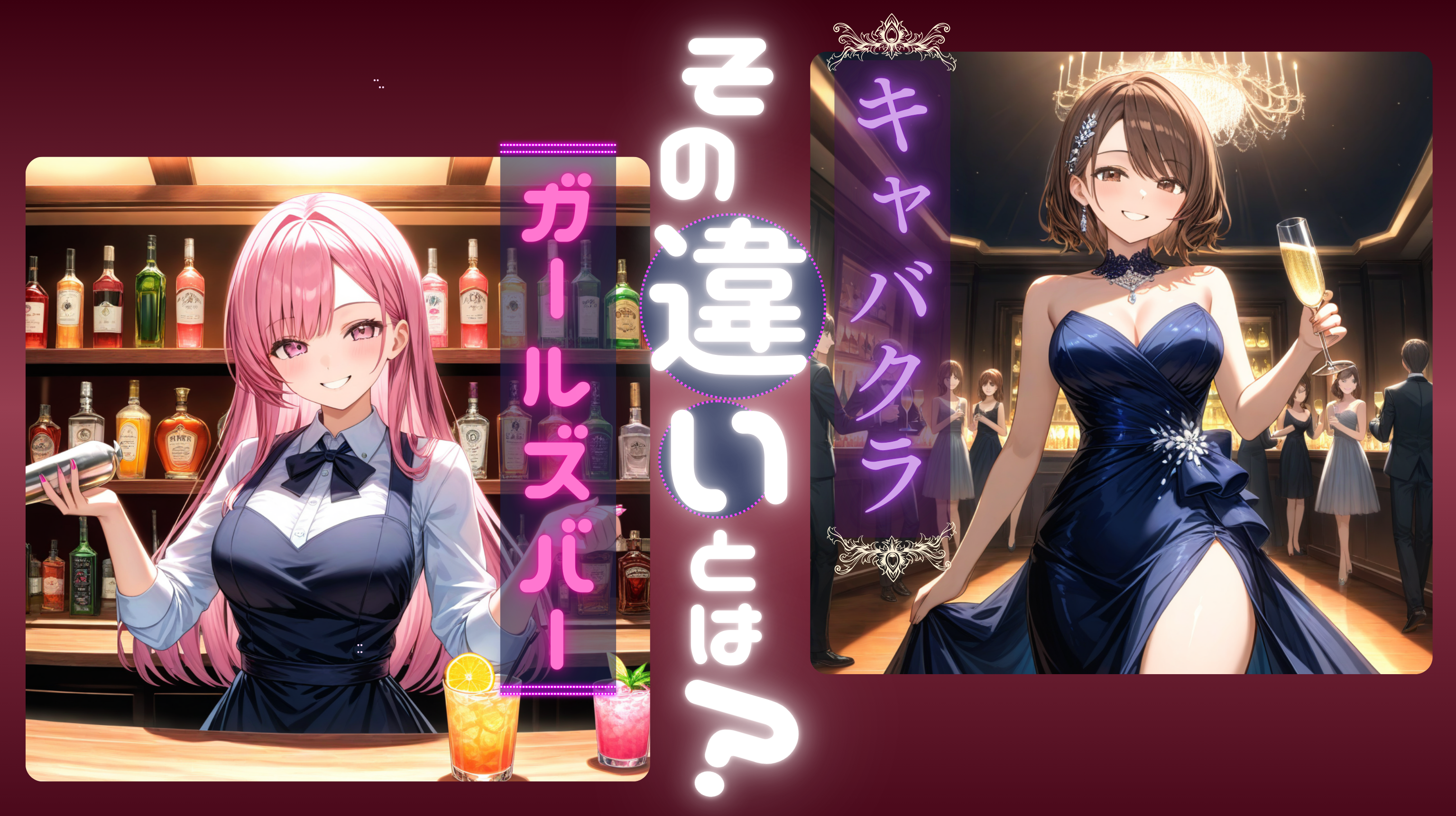 ガールズバーとキャバクラの違いとは？
