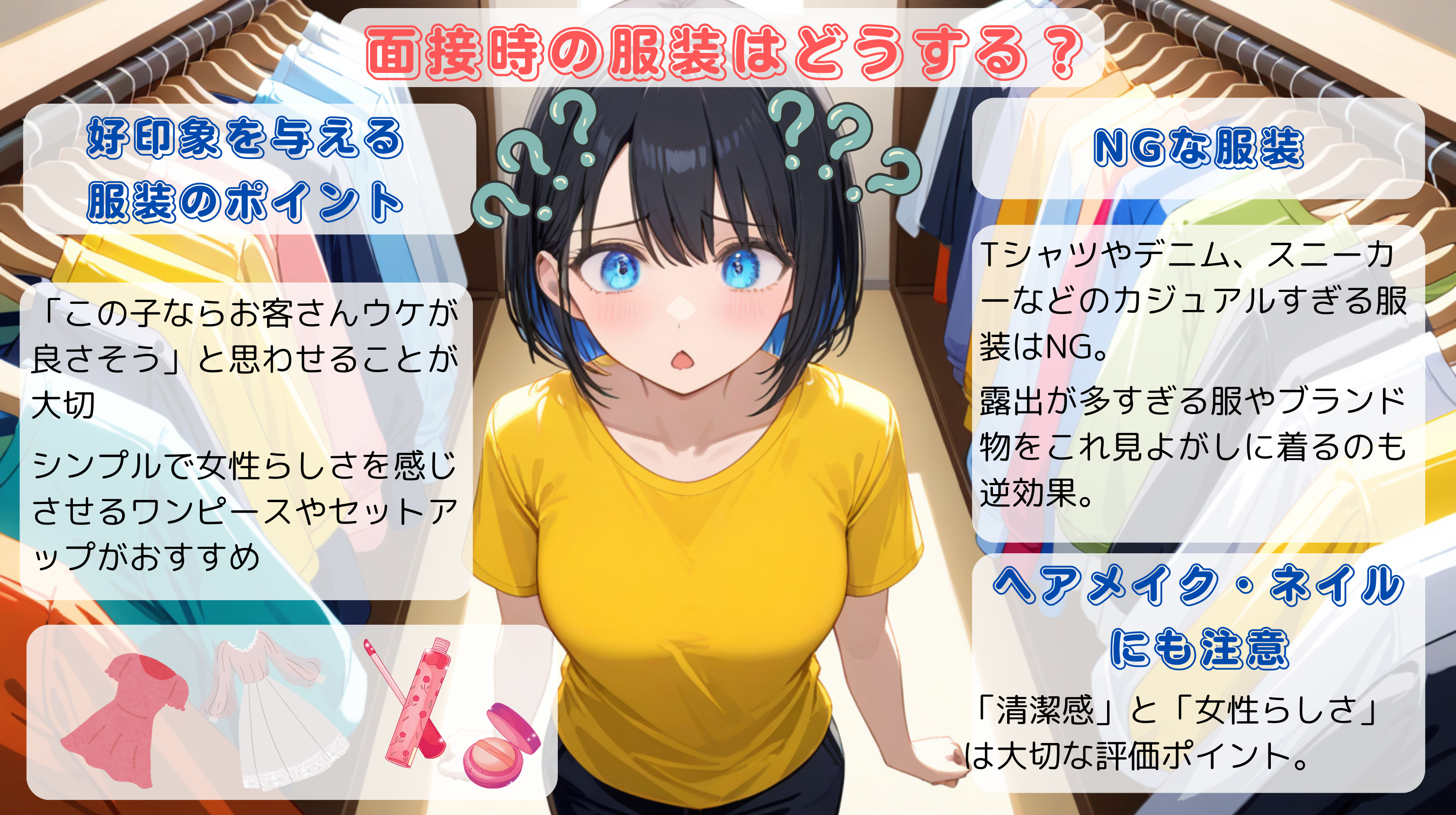 面接時の服装はどうする?第一印象で差がつくポイント