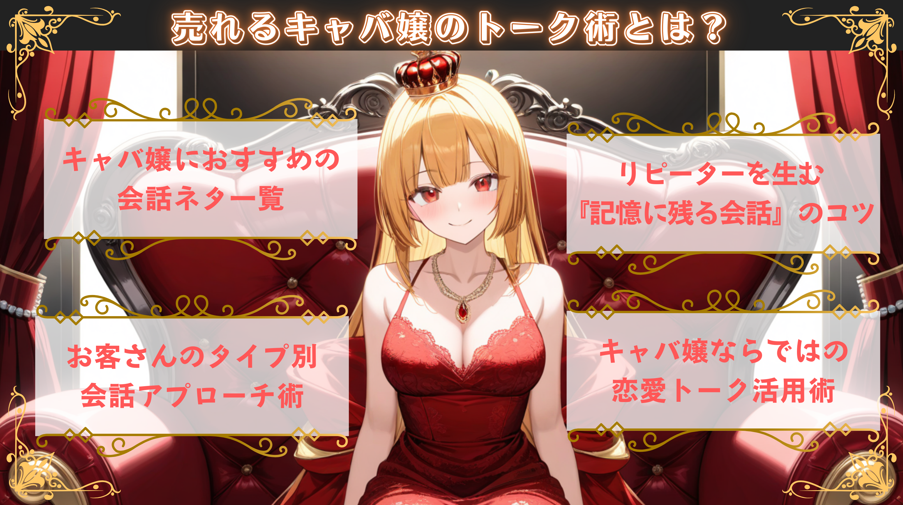 売れるキャバ嬢のトーク術とは?