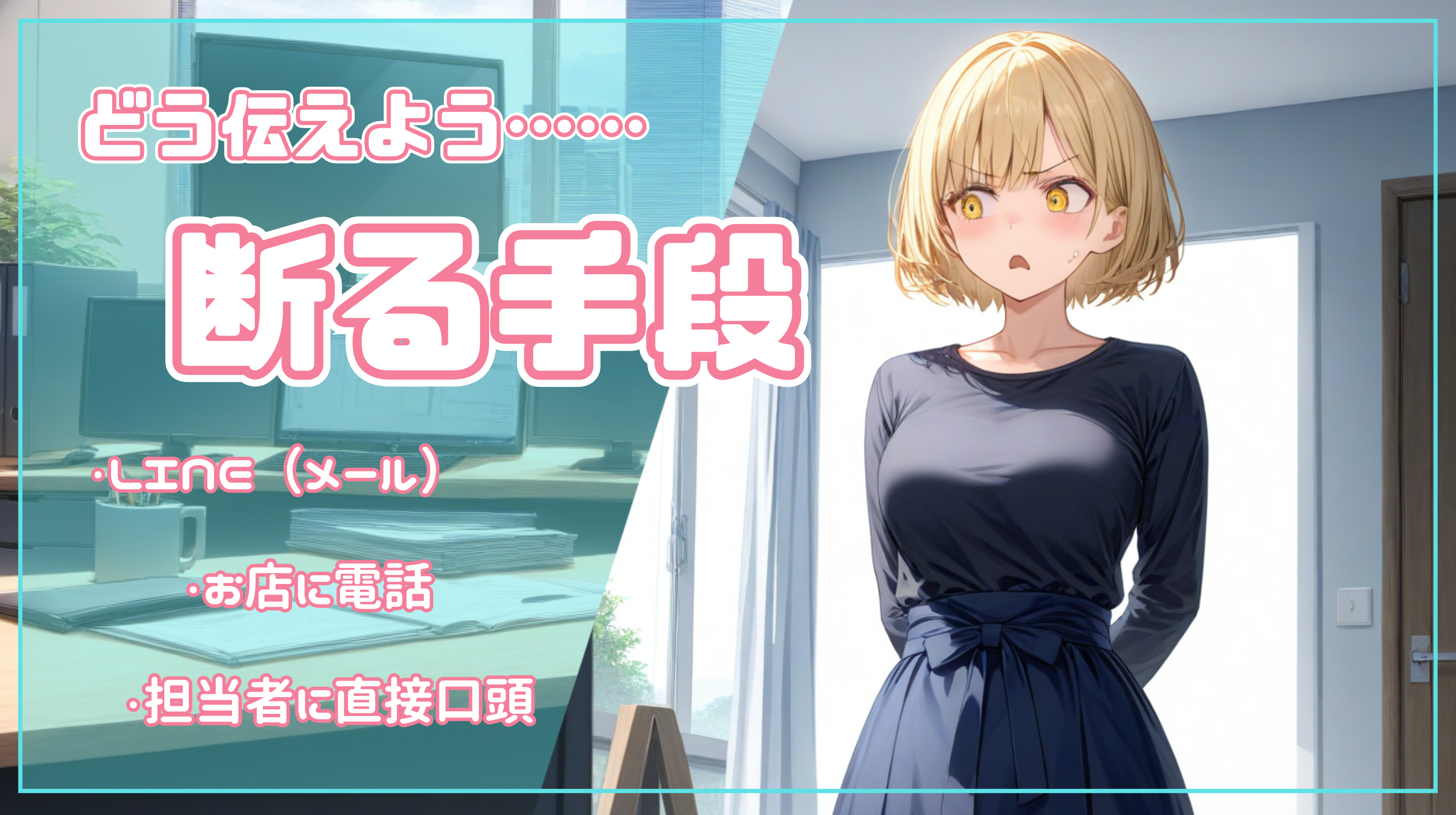 どう伝えよう……断る手段
