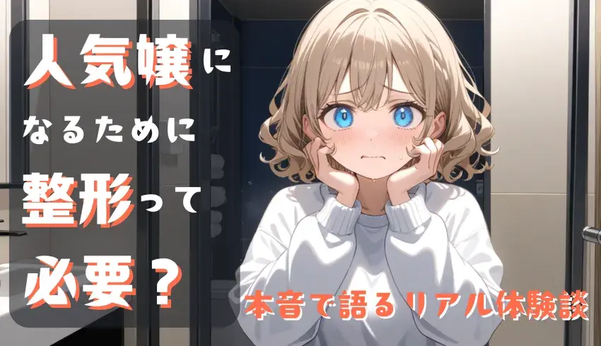 人気嬢になるために整形って必要？本音で語るリアル体験談